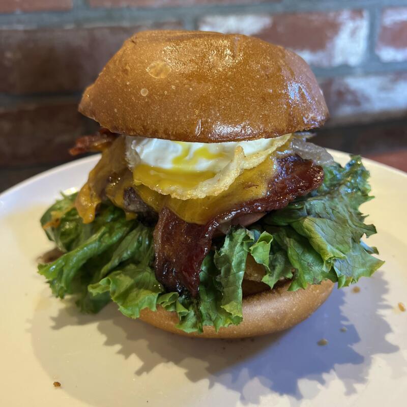 Breakfast on a Burger photo