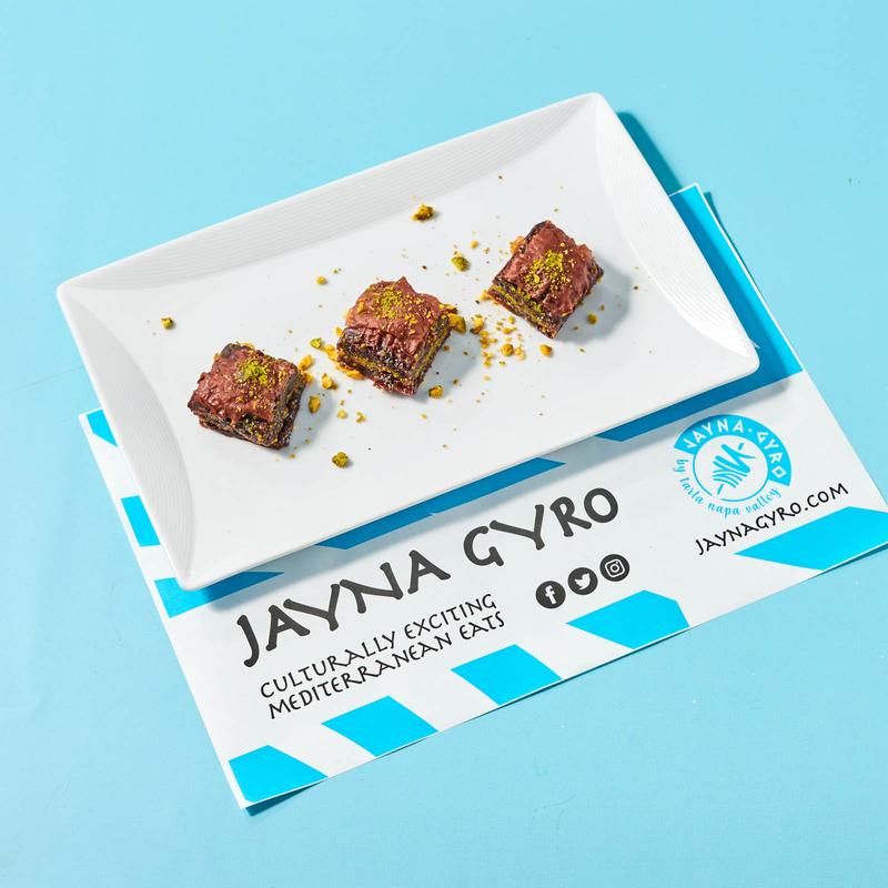 menu item 35 of 36, Chocolate Pistcachio Baklava