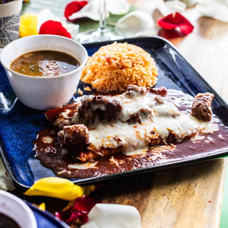 Enchiladas con Chile Colorado photo