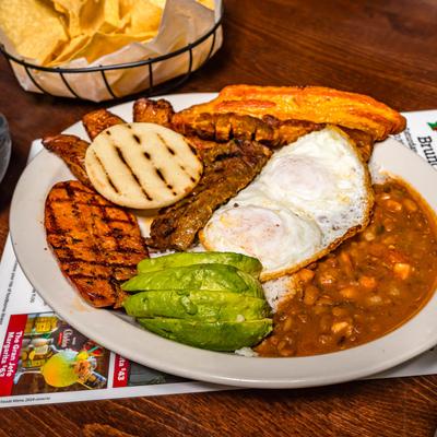 The Colombian mix meal.