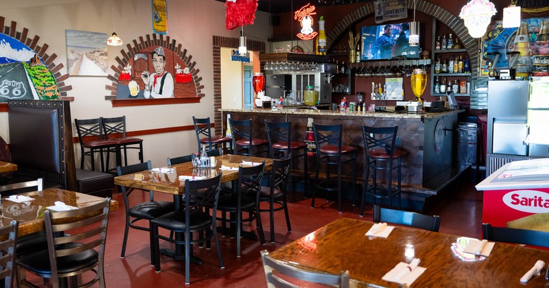 Dining space ready for guests