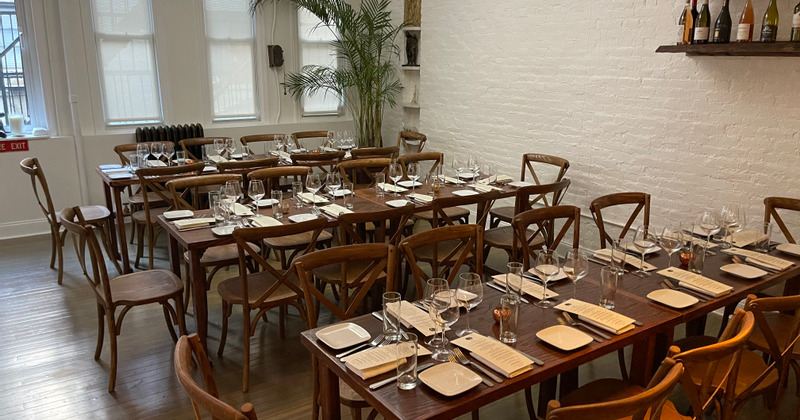 Interior, private parties space