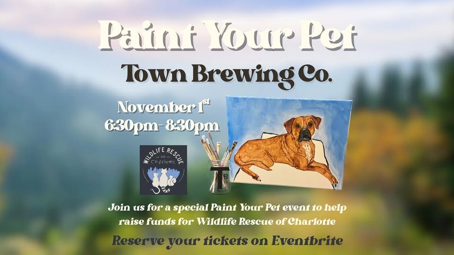 Paint Your Pet event benefiting Wildlife Rescue of Charlotte event photo