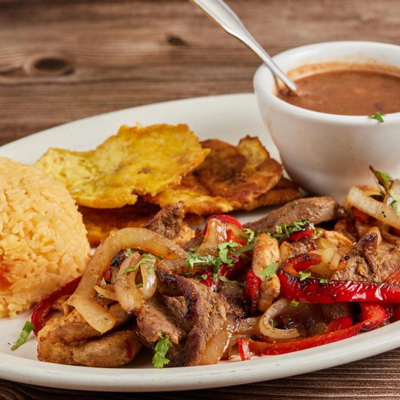 menu item 41 of 57, Mixed Grilled Strips of Chicken & Steak