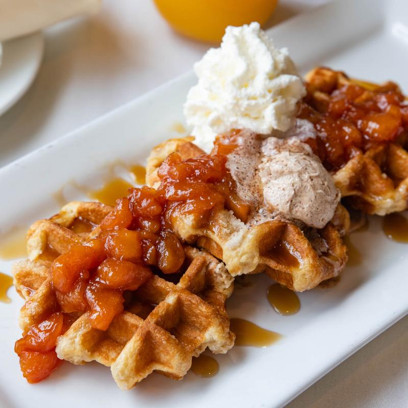 Georgia Peach Waffles photo