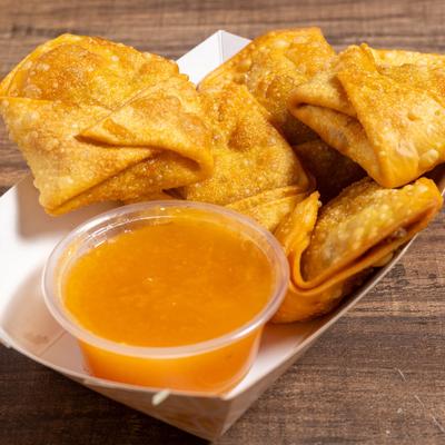 Brisket Rangoon served with homemade duck sauce.