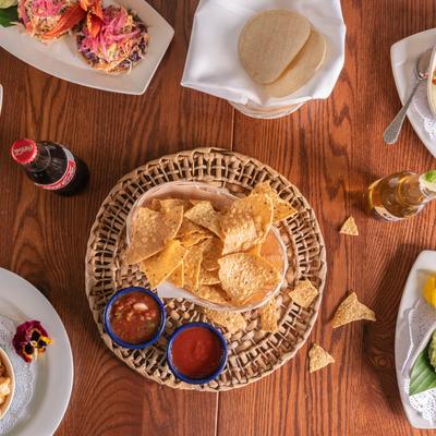Tortilla chips and salsa.