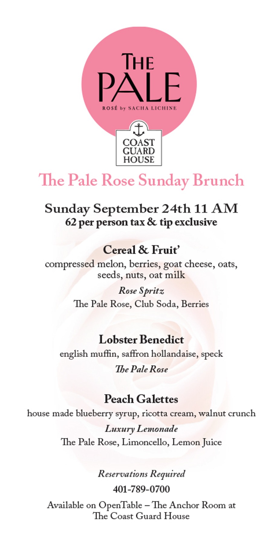 THE PALE: Rose Wine Brunch event photo