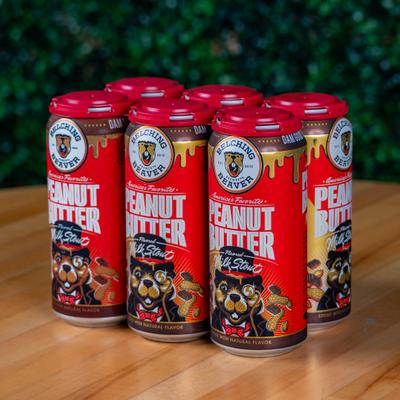 ''Peanut butter milk stout'' can sixpack
