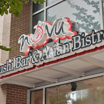Exterior, Sign for Nova Sushi Bar & Asian Bistro.