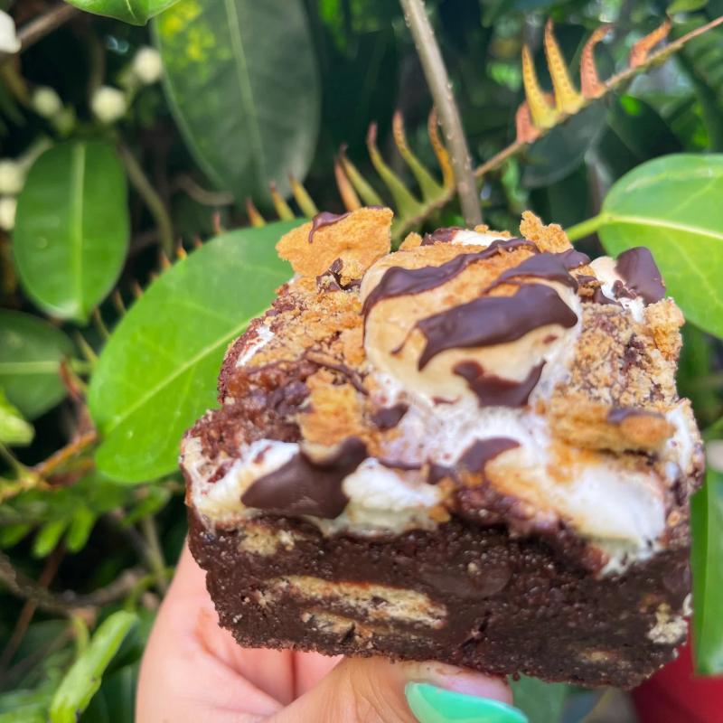 Vegan + Gluten-Free S'mores Brownies photo