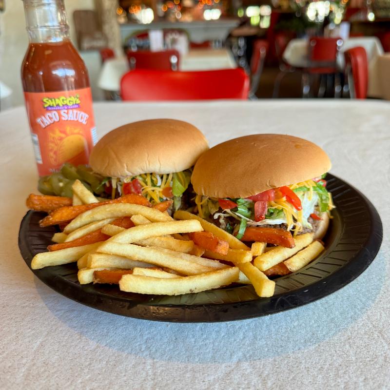 menu item 3 of 23, Combo 3 - Two Small Taco Burgers