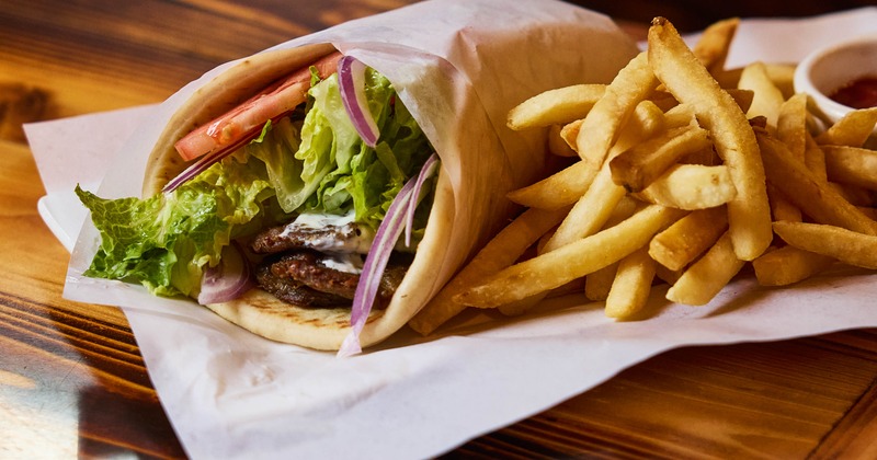 Gyro Sandwich served with fries