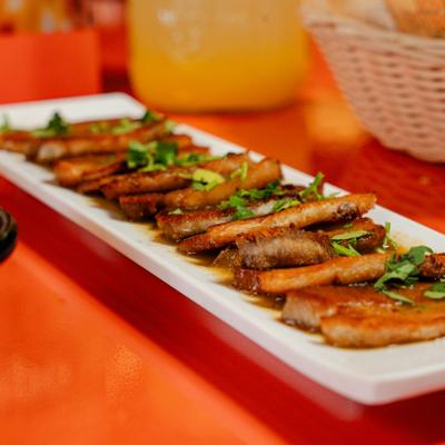 Aguachile de Pork Belly.