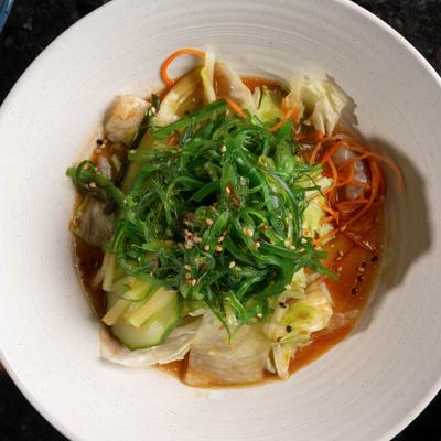 Seaweed Salad, top view.