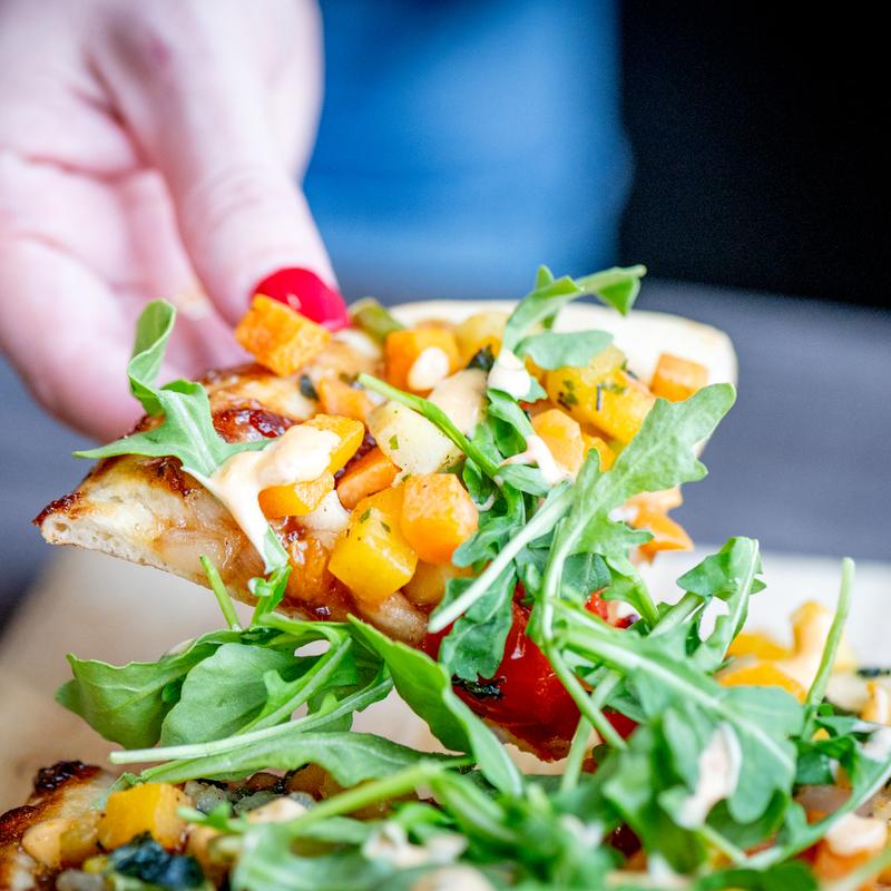 menu item 8 of 14, Roasted Vegetable Flatbread