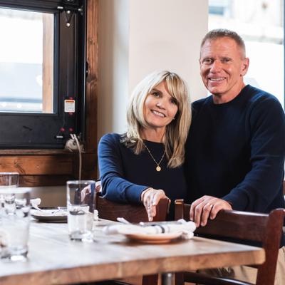 Owners Vinnie and Victoria Brand.