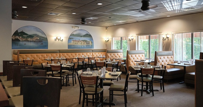 Interior seating area ready for guests