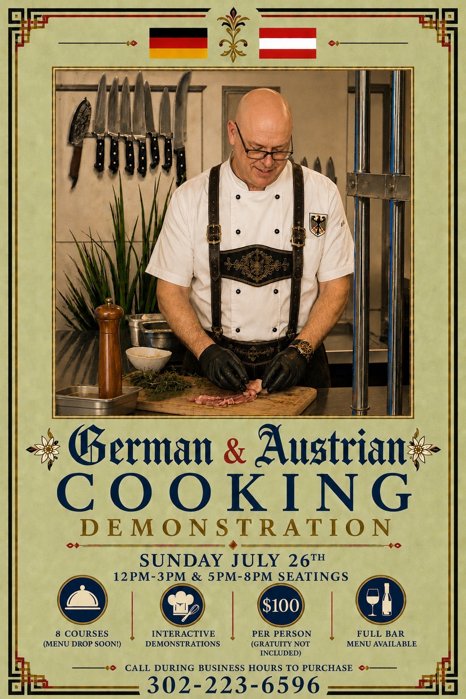 German & Austrian Cooking Demo Sunday July 26, 2026 event photo
