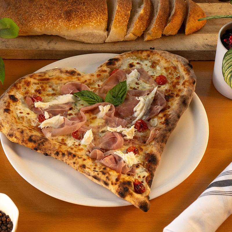 Mia pizza (shape like a heart) photo