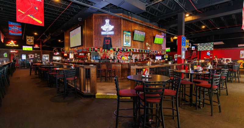 Interior, pool tables on the inside