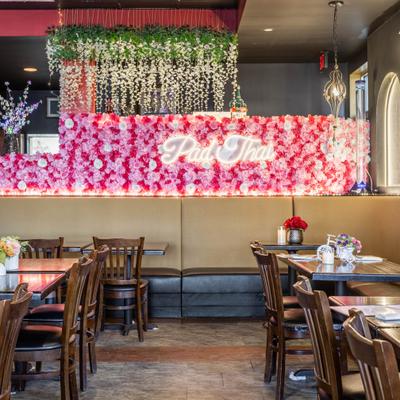 Interior, dining area, tables and chairs