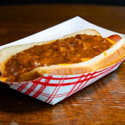 Chili Cheese Dog.