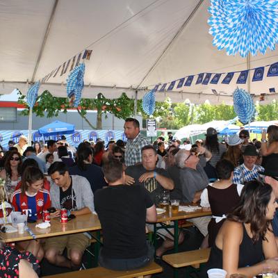 Crowded seating area.