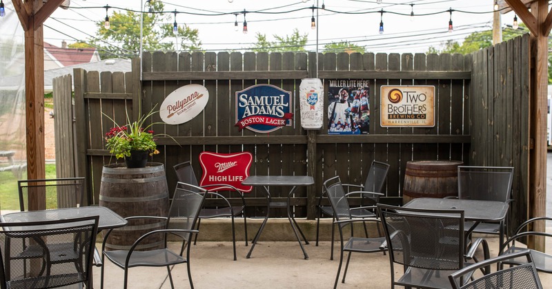 Exterior seating area