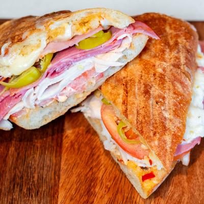 Italian Turkey panini sandwich.