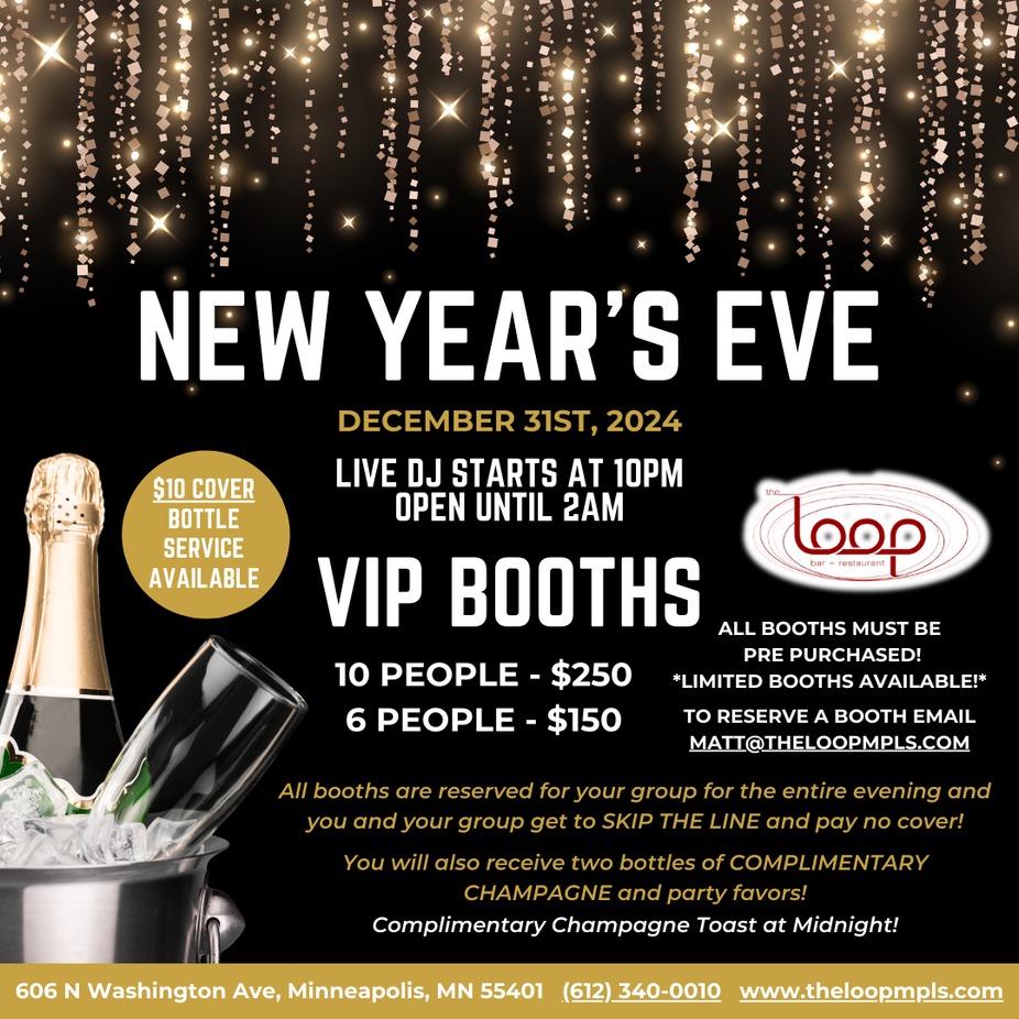 New Year's Eve & VIP BOOTHS event photo