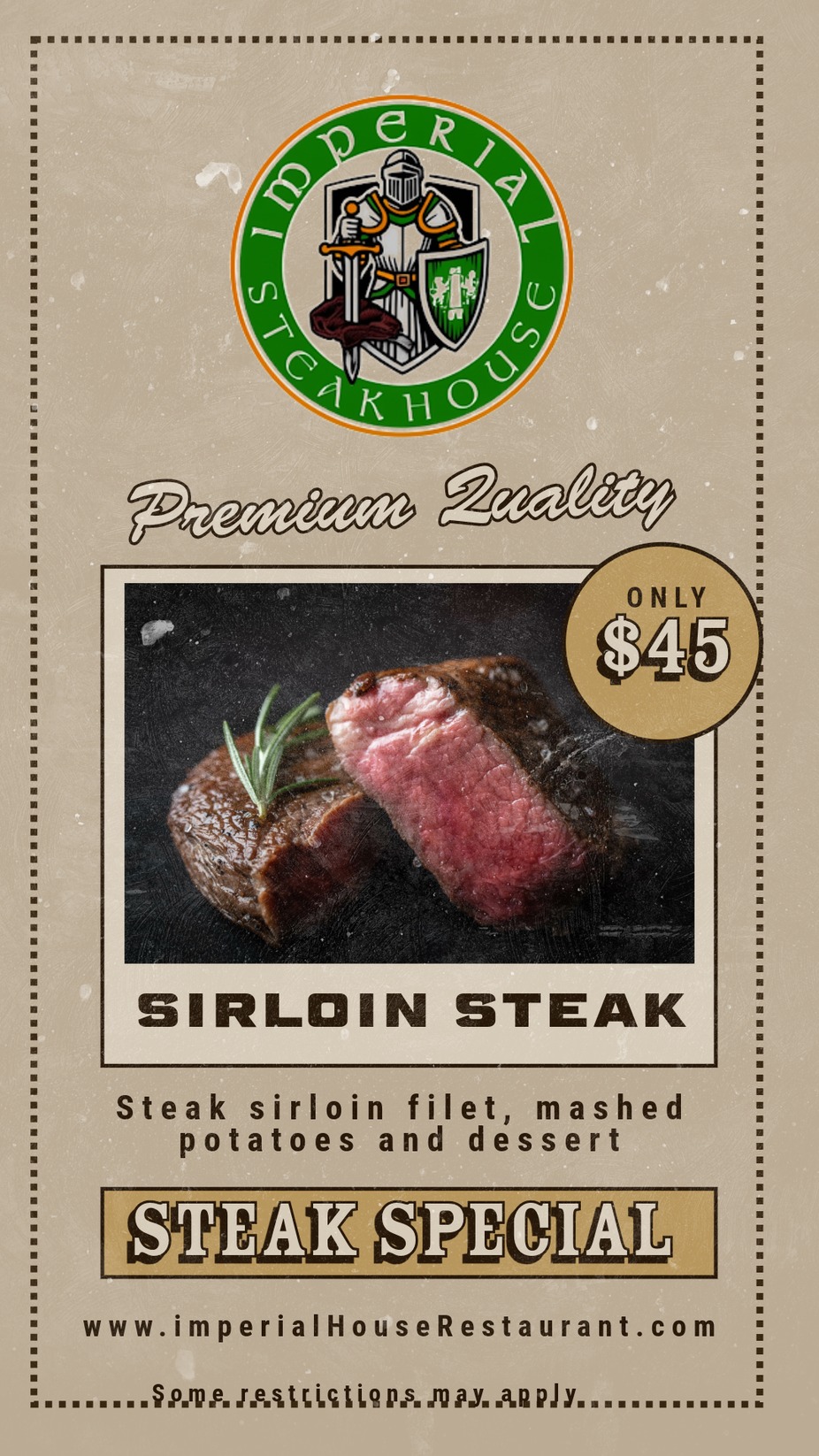 Early Bird Steak Special event photo