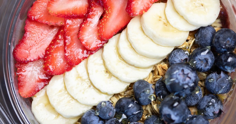 Acai Bowl, close up top view