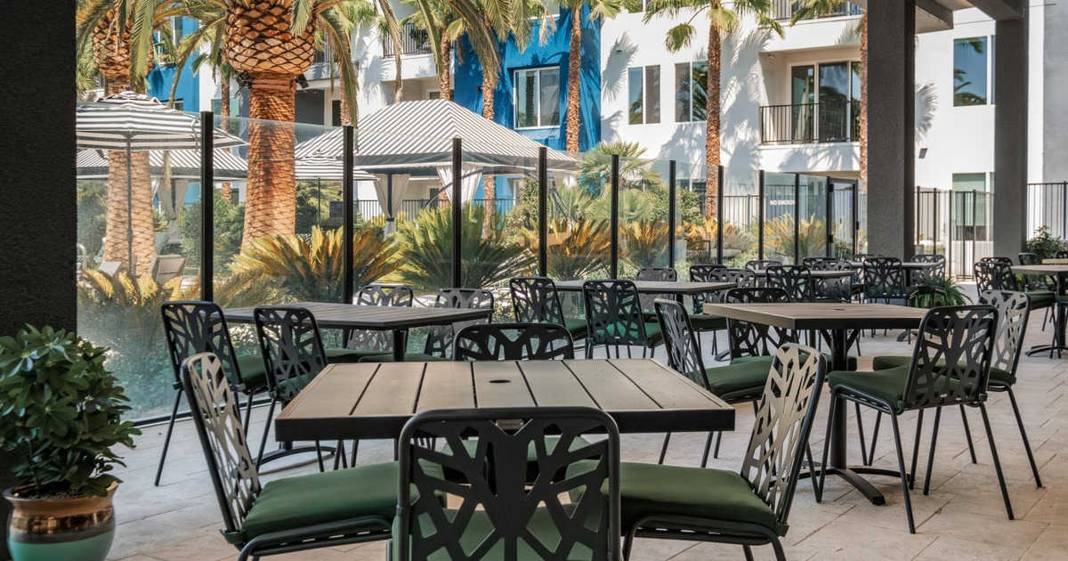 Cozy outdoor seating area