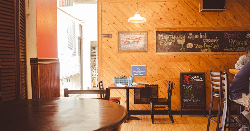 Interior, dining area