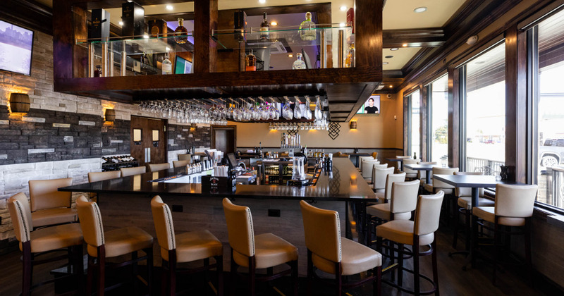Interior, the bar with chairs