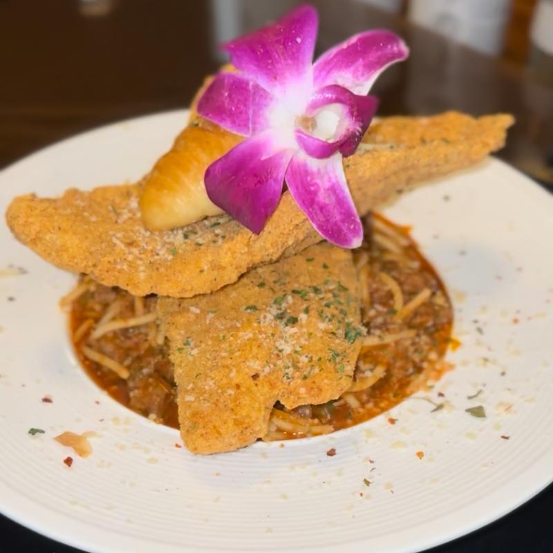 menu item 7 of 17, Catfish & Spaghetti