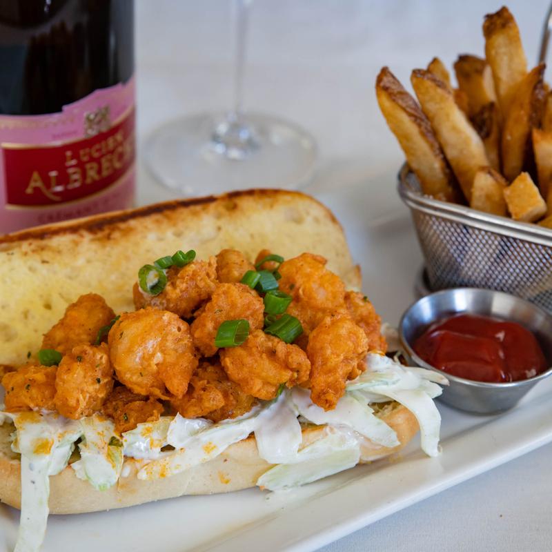 Buffalo Shrimp or Buffalo Cauliflower Po’Boy photo