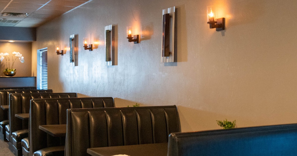 Interior, a booths with tables