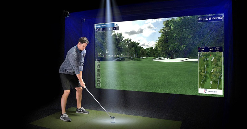 Indoor virtual golf