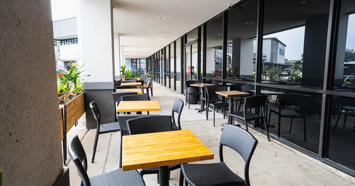 Exterior seating area