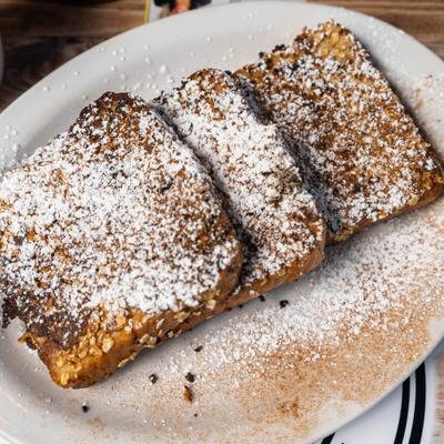 French Toast with powdered sugar.