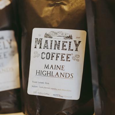 The Mainely Coffee bags.