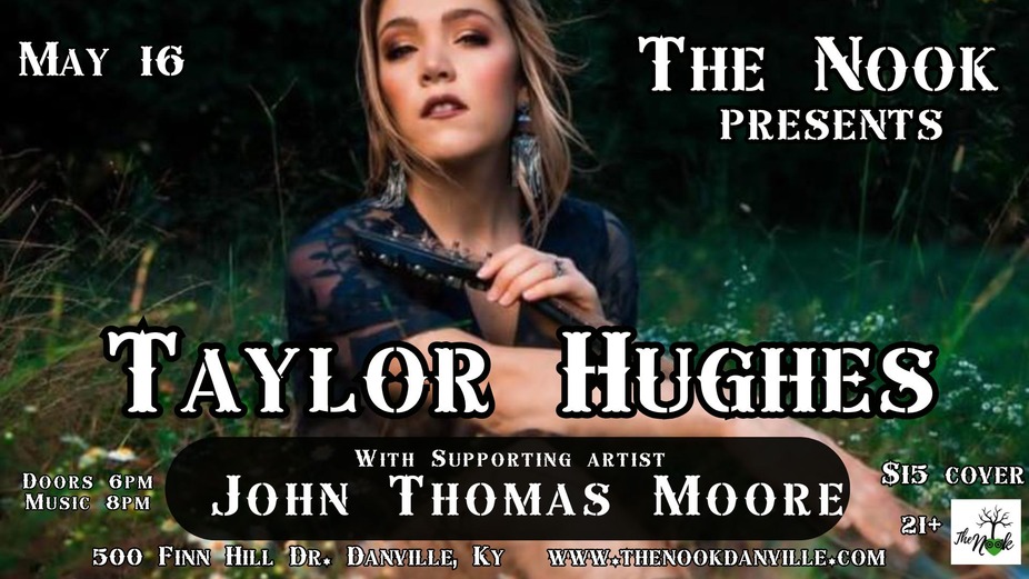 Taylor Hughes with supporting artist John Thomas Moore event photo