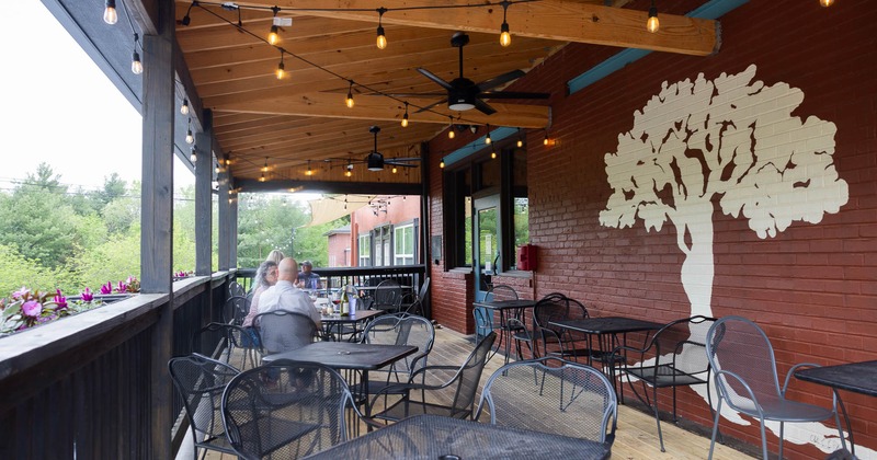 Exterior, seating place on covered patio