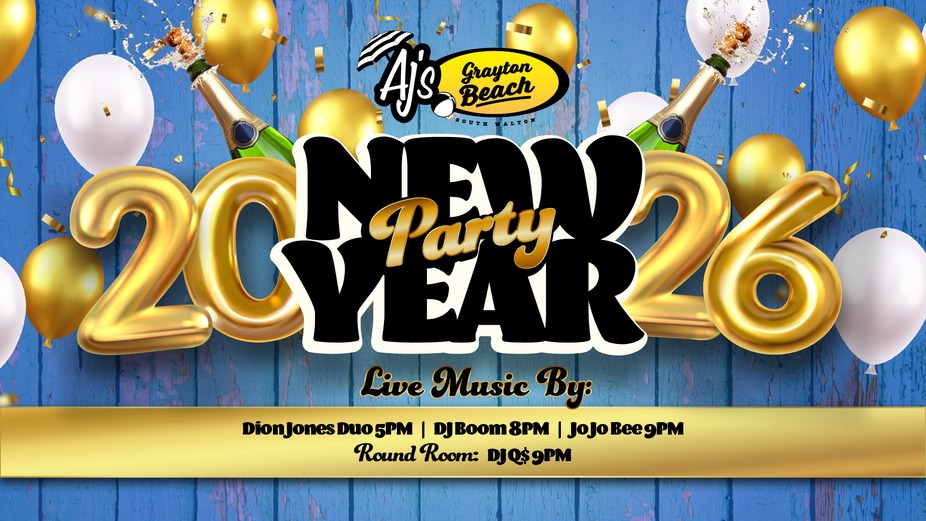**Join Us for New Year's Eve at AJ's Grayton Beach!** event photo