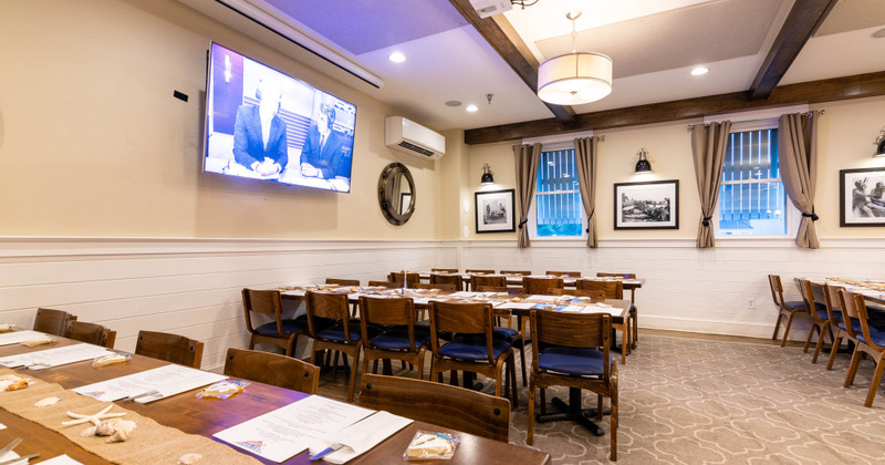 Interior, tables for ten