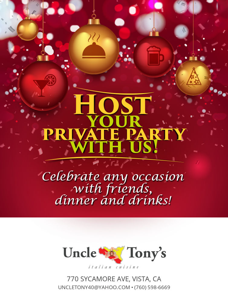 Host your Holiday party with us!