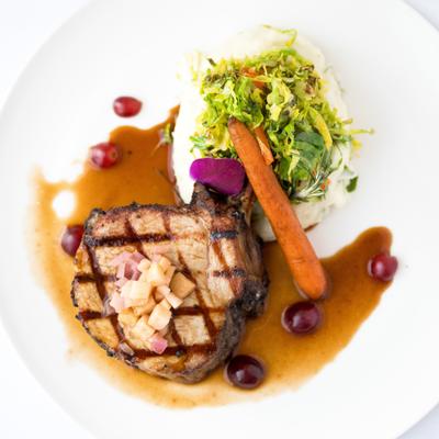 Frenched Grilled Pork Chop.