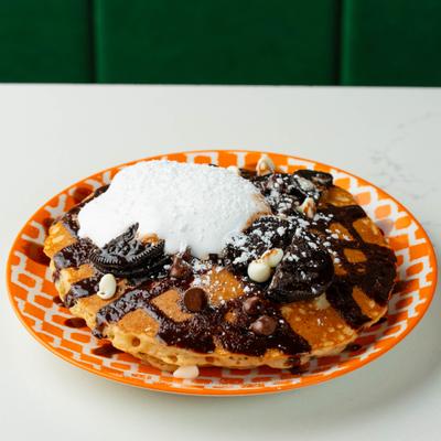 Oreo s'mores pancakes.